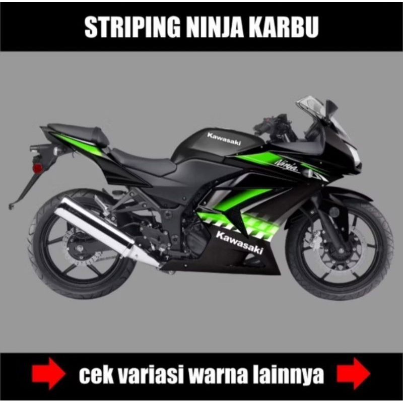 striping ninja karbu 250/sticker ninja kawasaki ninja karbu 250/