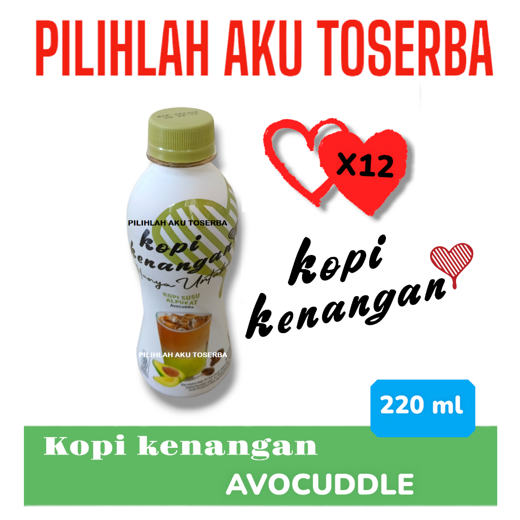 

KOPI KENANGAN AVOCUDDLE AVOCADO 220 ml - ( HARGA 12 botol )