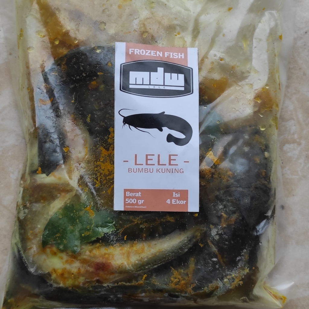 

LELE BUMBU KUNING - LELE UNGKEP - LELE FR0ZEN - 500 GRAM ISI 4-5