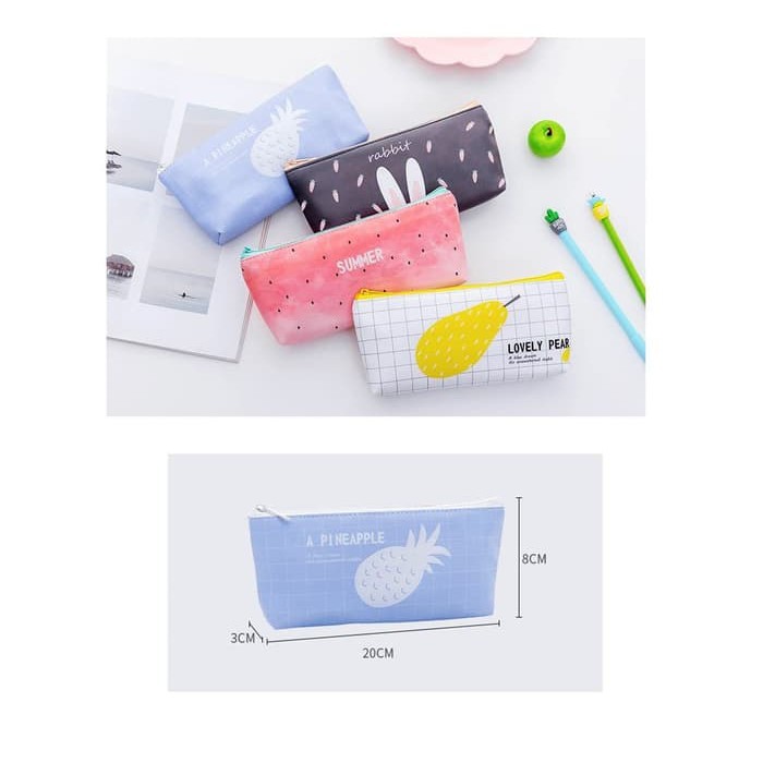 

Fortune ATP0011 Tempat Pensil Kotak Pensil Kelinci dan Buah Pouch Make Up