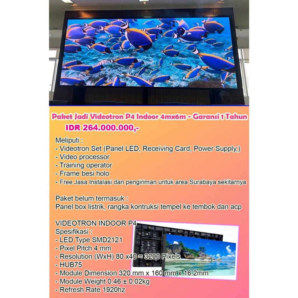 VIDEOTRON P4 INDOOR 4MX6M