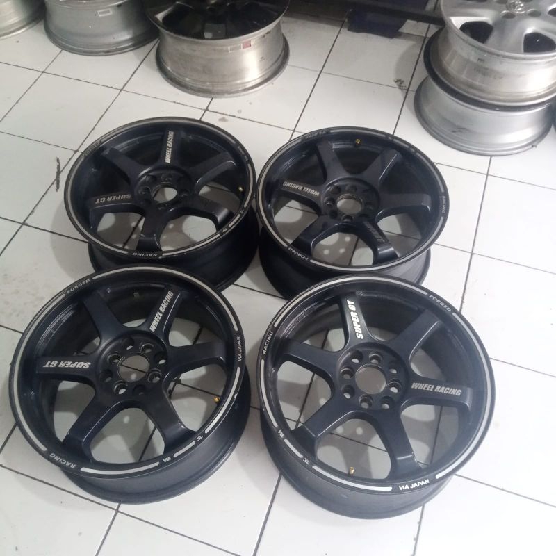 Velg Mobil Second Te37 Ring 17 Lebar 7.5 pcd 4x100/114.3 Et40