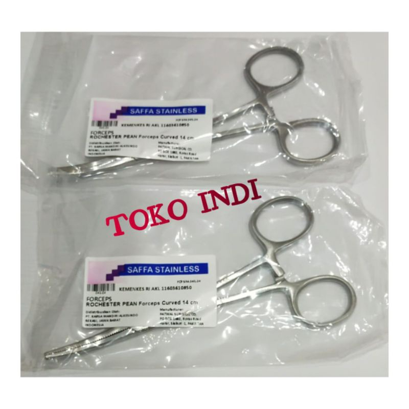 Arteri Klem Bengkok 14 cm dan 18 cm