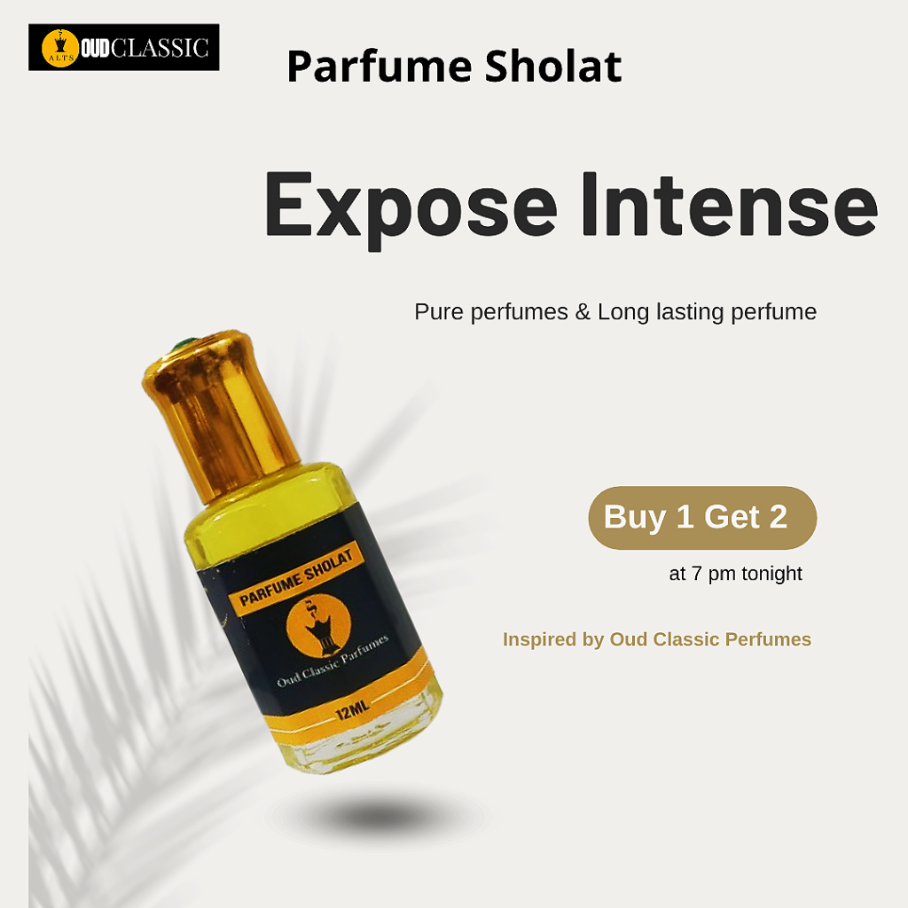Parfum Sholat EXPOSE INTENSE Beli 1 Dapat 2 12ml Premium ASLI 100% By Oud Classic Perfume