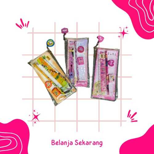 

Alat Tulis Set/Stationary Set 5 in 1