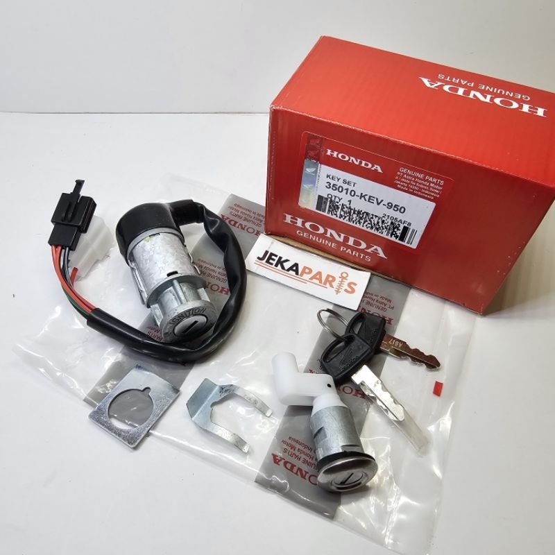 Kunci Kontak Key Set + Kunci Jok Motor Supra x Supra Fit Lama Old KEV