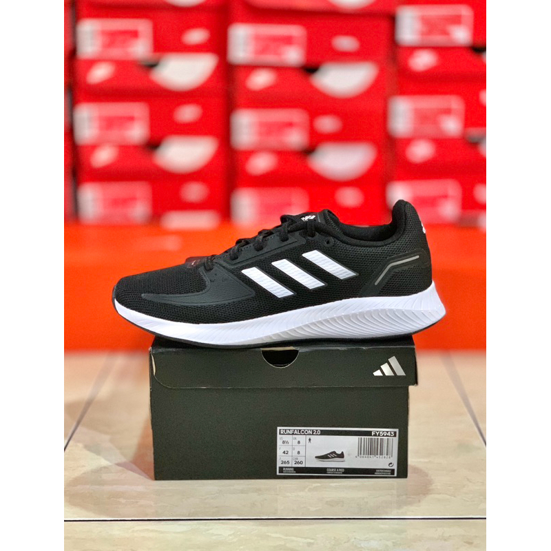 SEPATU ADIDAS RUNFALCON 2.0 RUNNING HITAM ORIGINAL 100% RESMI PT ADIDAS INDONESIA