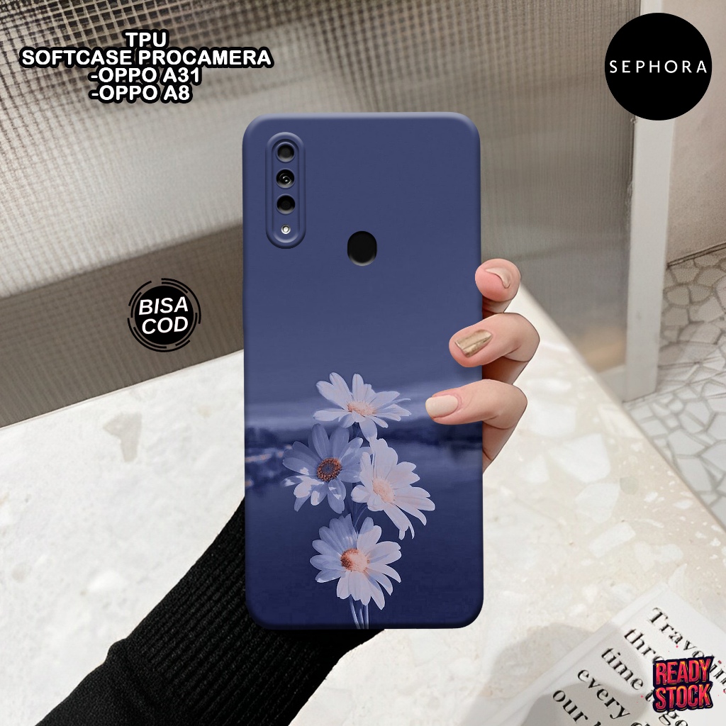 Case OPPO A31 2020 Terbaru - Fashion Case Bunga - Softcase OPPO A31 2020 - Case Pro Camera - Casing 