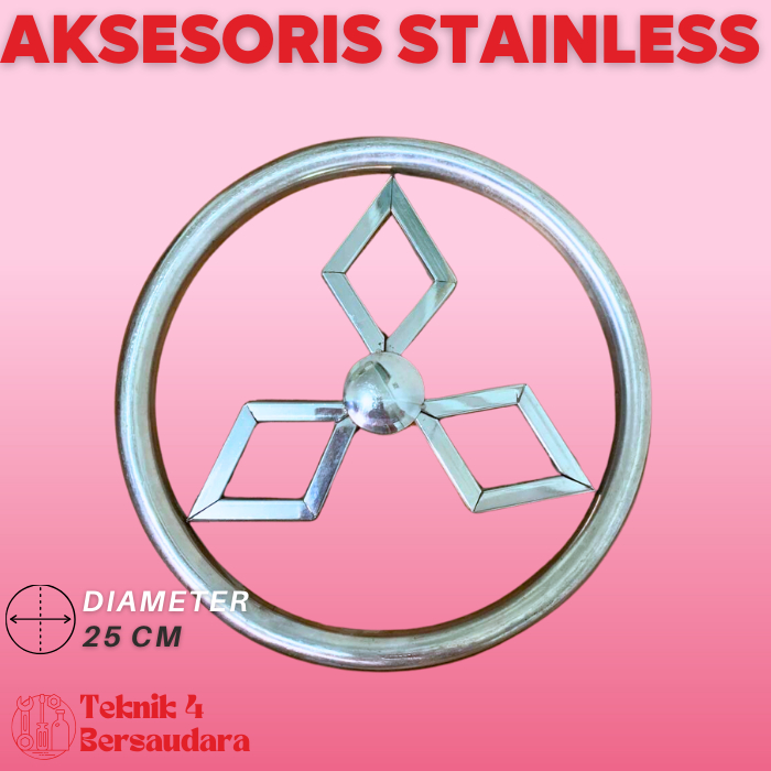 AKSESORIS ORNAMEN PAGAR STAINLESS Gelang Segitiga