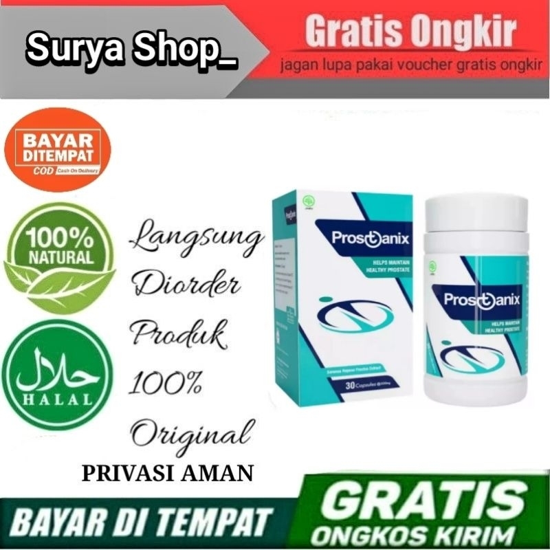 TERLARIS PROSTANIX ASLI ORIGINAL OBAT PROSTAT KUAT KERAS TAHAN LAMA BPOM Halal & Aman - Surya shop