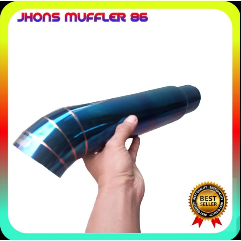 Tailpipe knalpot mobil diesel knalpot cumi darat js racing warna full biru