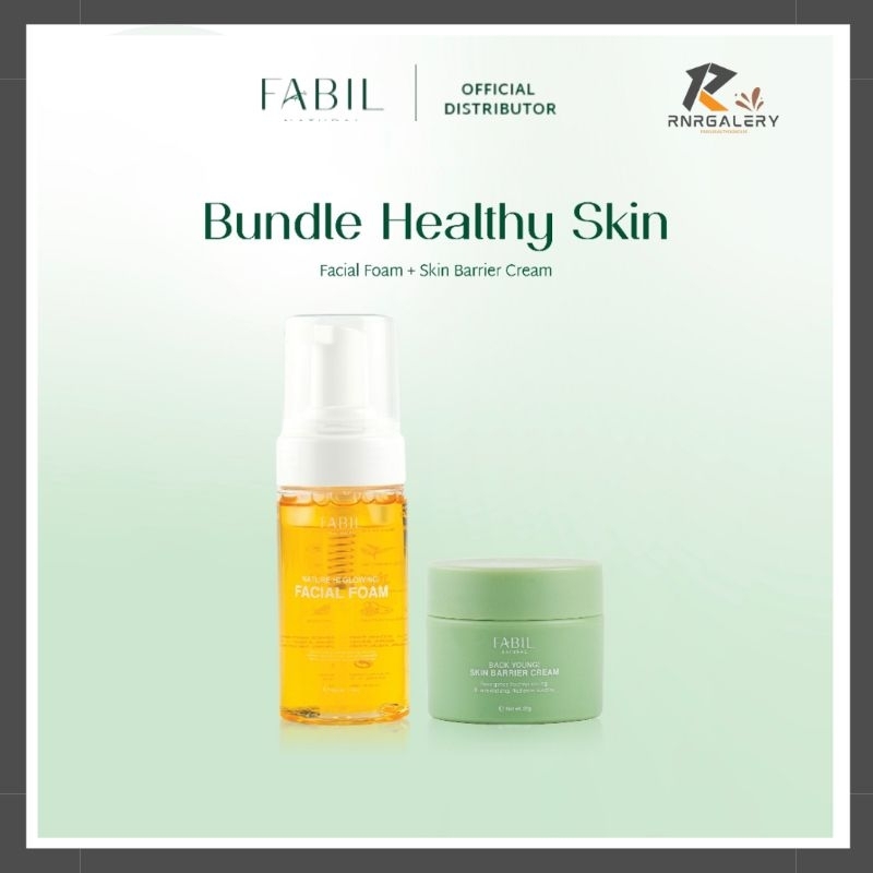 Fabil Facial Foam + Back Young Skin Barrier Cream Paket Skincare