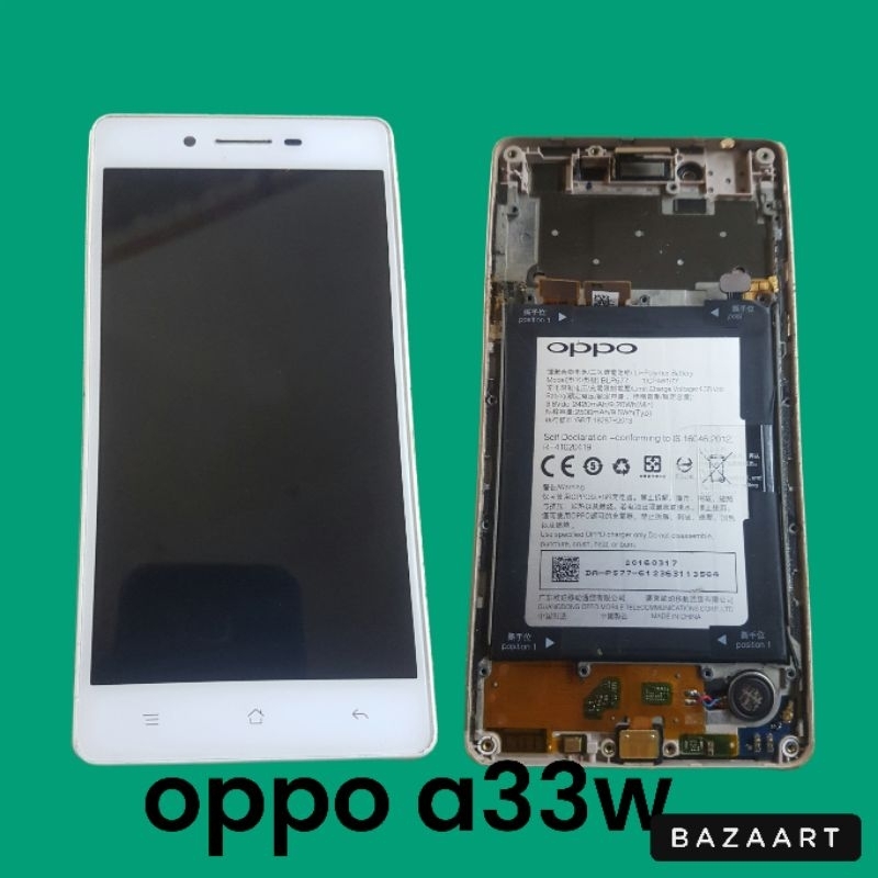 lcd bekas copotan oppo a33w
