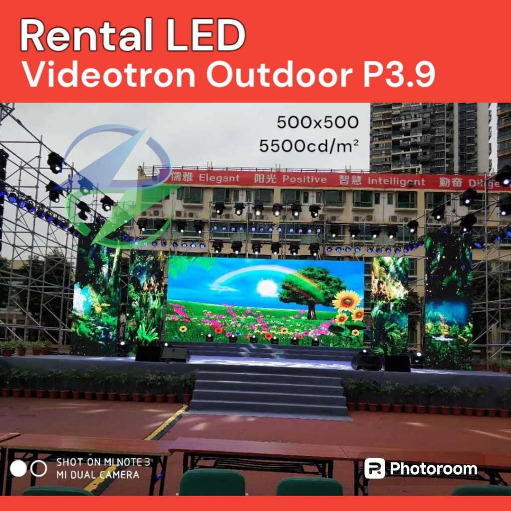 Rental LED Videotron P3.9 Outdoor