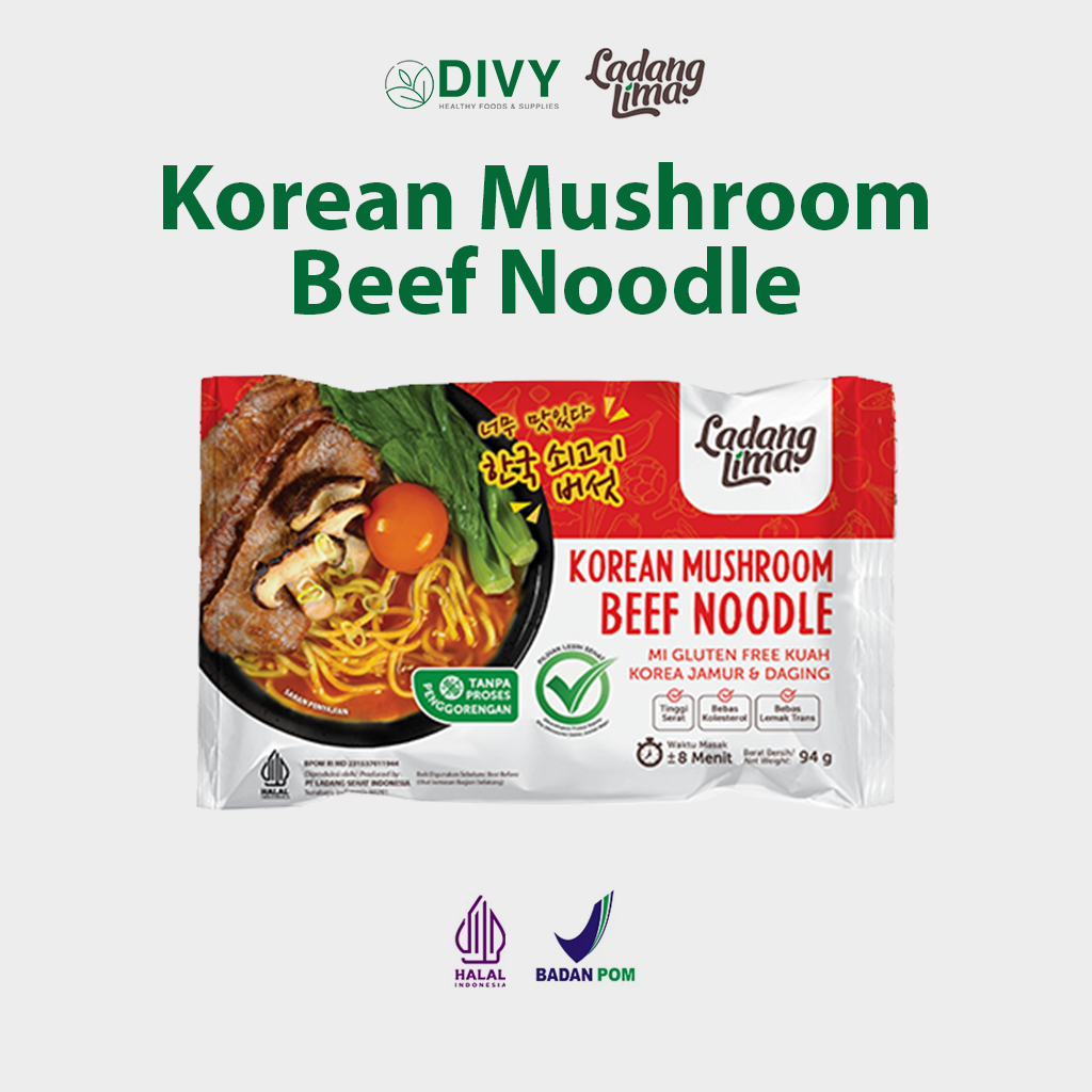 

Korean Beef Noodle Ladang Lima | mi gluten free kuah rasa jamur daging