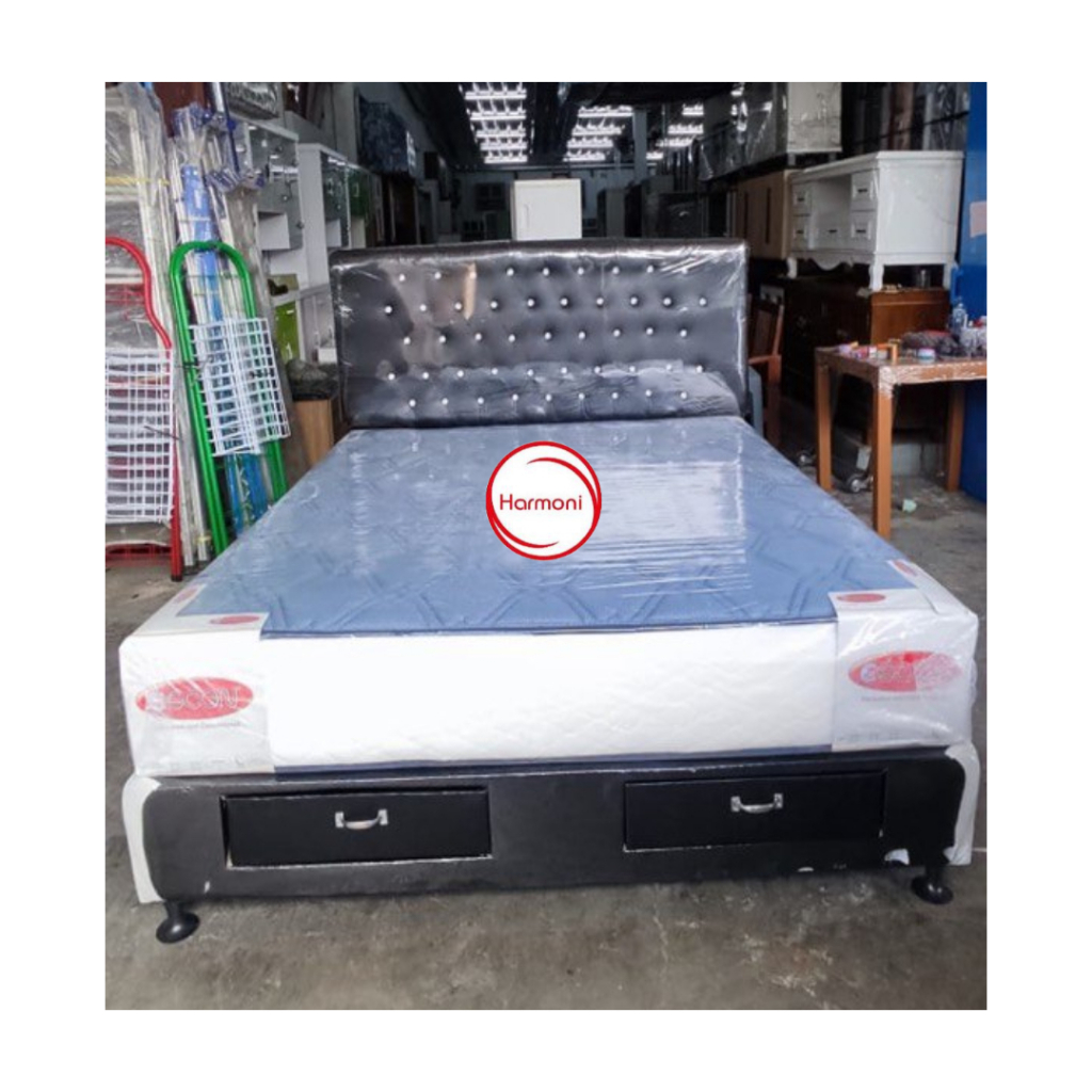 BED SET ESCON SPRINGBED ESCON DIVAN LACI + MATRAS ESCON 1 SET SPRINGBED ESCON