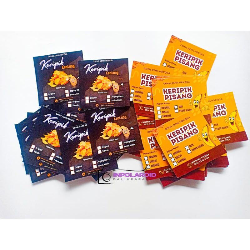 

Cetak Label Sticker Custom Olshop Segiempat/kubus/kotak/balok