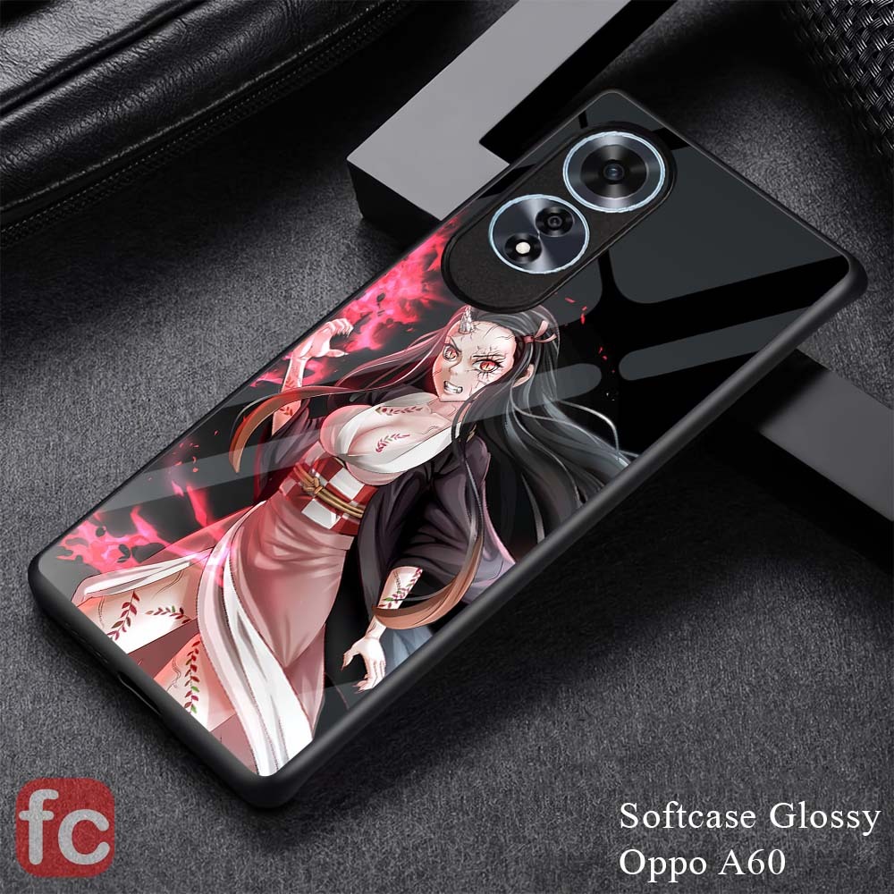 Softcase Kilau Oppo A60 Case Premium Kamera Protector |FR54| Kesing Glossy Efek Kaca | Pic HD Siliko