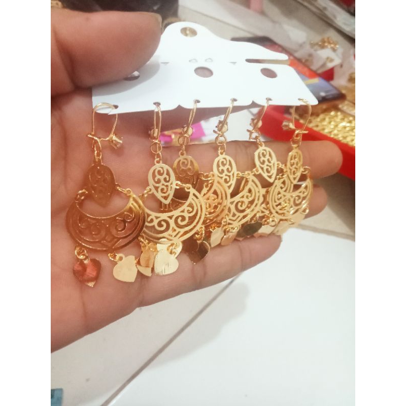 Anting Dubai Lapis Emas Anti Luntur/Karat