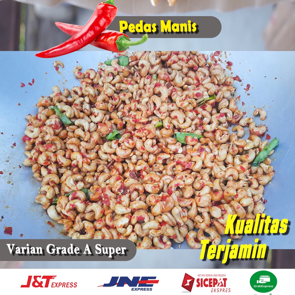 

PAKET INSTAN 5grm Spesial Pedas Manis Kacang Mete Mede Grade A Original Wonogiri
