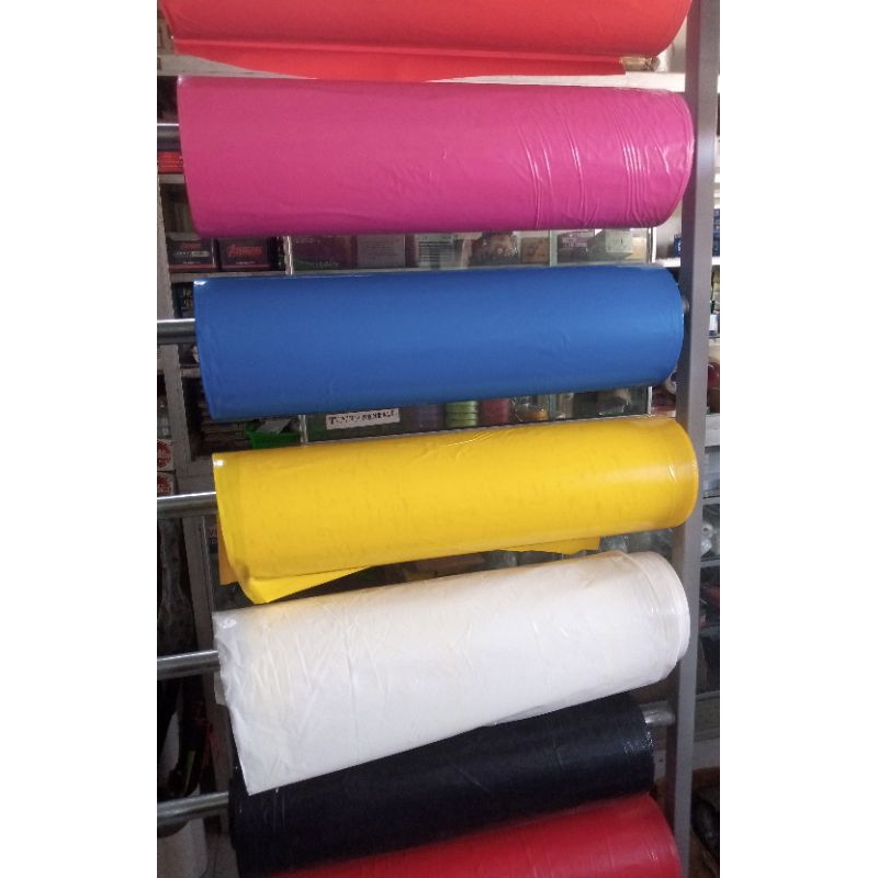 Plastik Kantongan/Plastik Lembaran Meteran Warna Tajam Mengkilat