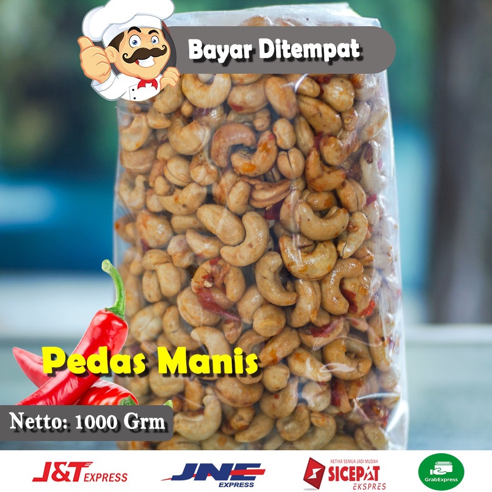 

RESTOK GAN 1Kg Spesial Pedas Manis Kacang Mete Mede Grade A Original Wonogiri