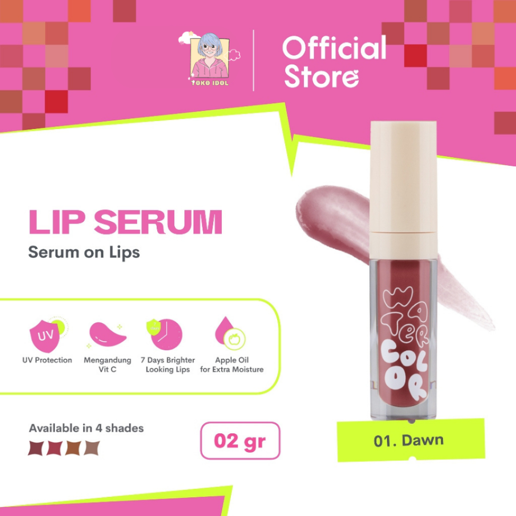 (TERMURAH) EMINA WATERCOLOR LIP SERUM, LIP SERUM EMINA, EMINA LIP SERUM