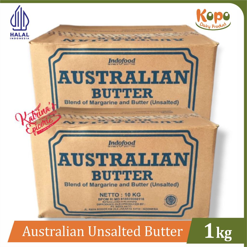 

Australian Butter Unsalted - Mentega Tawar untuk Cake atau Cookies - HALAL Repack