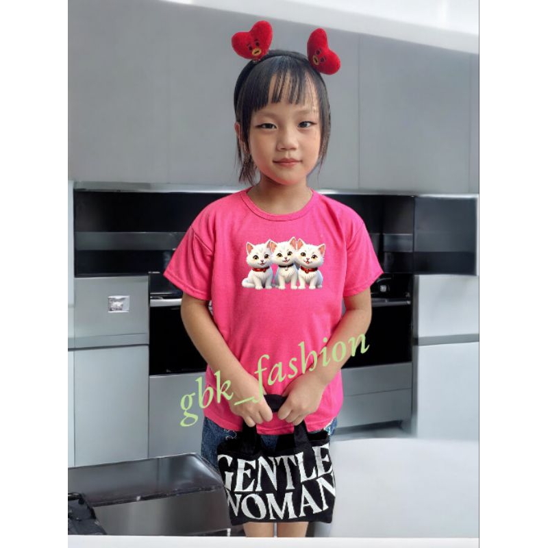 kaos anak lucu kaos anak kucing lucu baju anak lucu kaos kucing trio cat