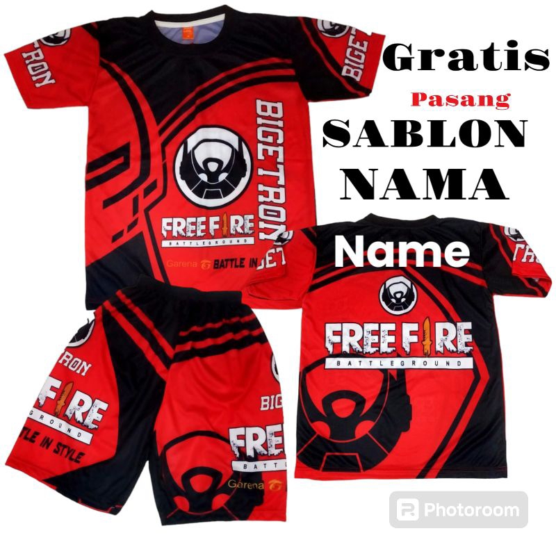 SETELAN BAJU ANAK/SETELAN BAJU BNL/SETELAN BAJU FREE FIRE/SETELAN BAJU FF