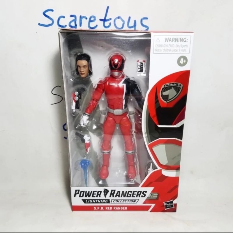 lightning collection power rangers spd red ranger merah hasbro lightning collection power ranger spd
