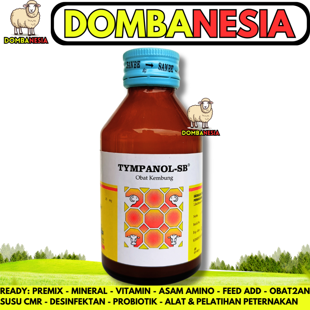TYMPANOL SB 100ml SANBE - Obat Kembung Sapi - Obat Kembung Kambing - Obat Kembung Domba - Obat Kembu