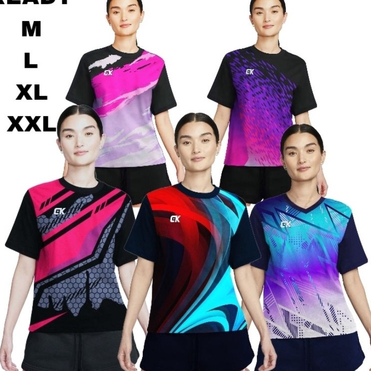 Serba Berkualitas  COD KAOS OLAHRAGA WANITA JUMBO BAJU VOLI CEWEK JERSEY VOLLY WANITA PREMIUM BAJU B