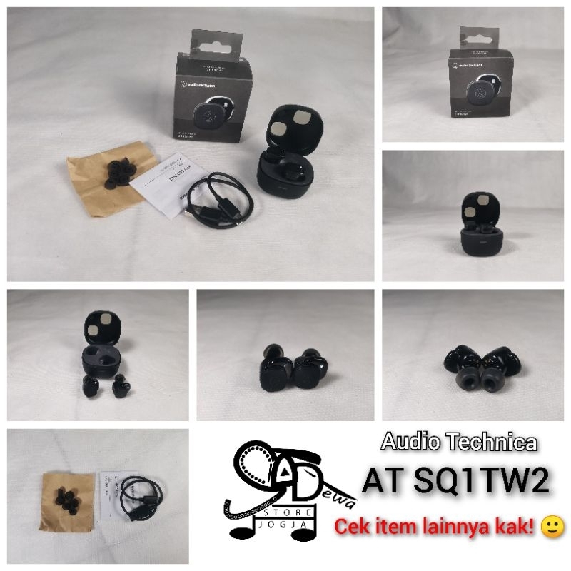 AUDIO TECHNICA ATH SQ1TW2 AT SQ1TW 2 TWS IEM EARPHONE BLUETOOTH DONGLE