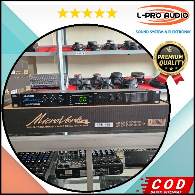 ALESIS Efect vocal microreverb4 24bit asli efek vokal bagus echo seperti zoom 1000 dan yamaha