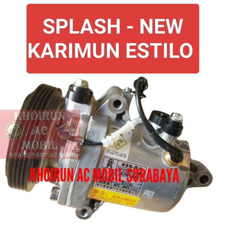Compresor Kompresor AC Mobil Suzuki Splash - New Karimun Estilo