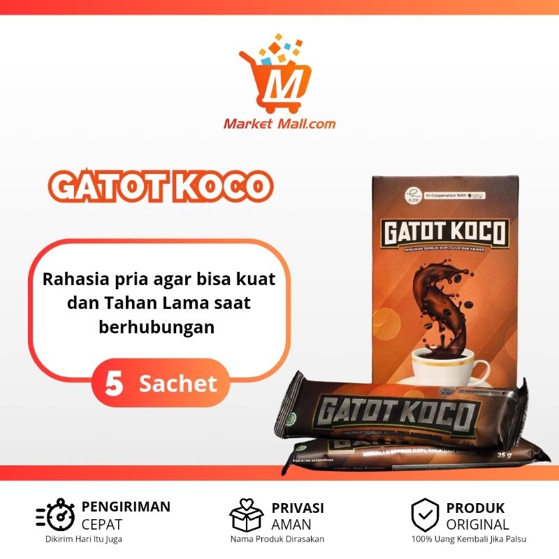 

Kopi Gatot Koco Original by Dr. Richard Lee Coffee Gatot Kaca - Kopi Stamina Pria Dewasa Halal & Bpom - 1 Box isi 5 Sachet