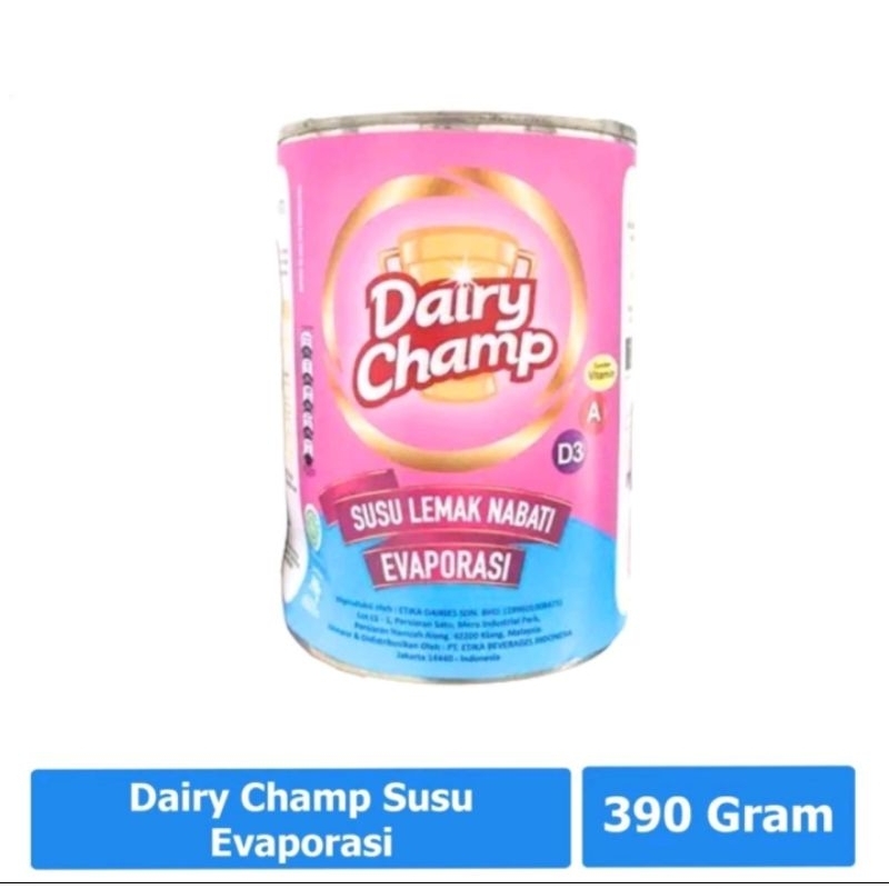 

DAIRY CHAMP SUSU EVAPORASI KALENG 390gr