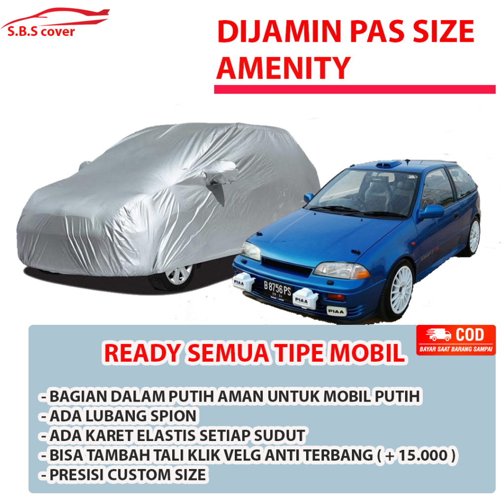 SUZUKI AMENITY Body Cover Mobil AMENITY Sarung Mobil AMENITY Mobil suzuki amenity calya lama sigra