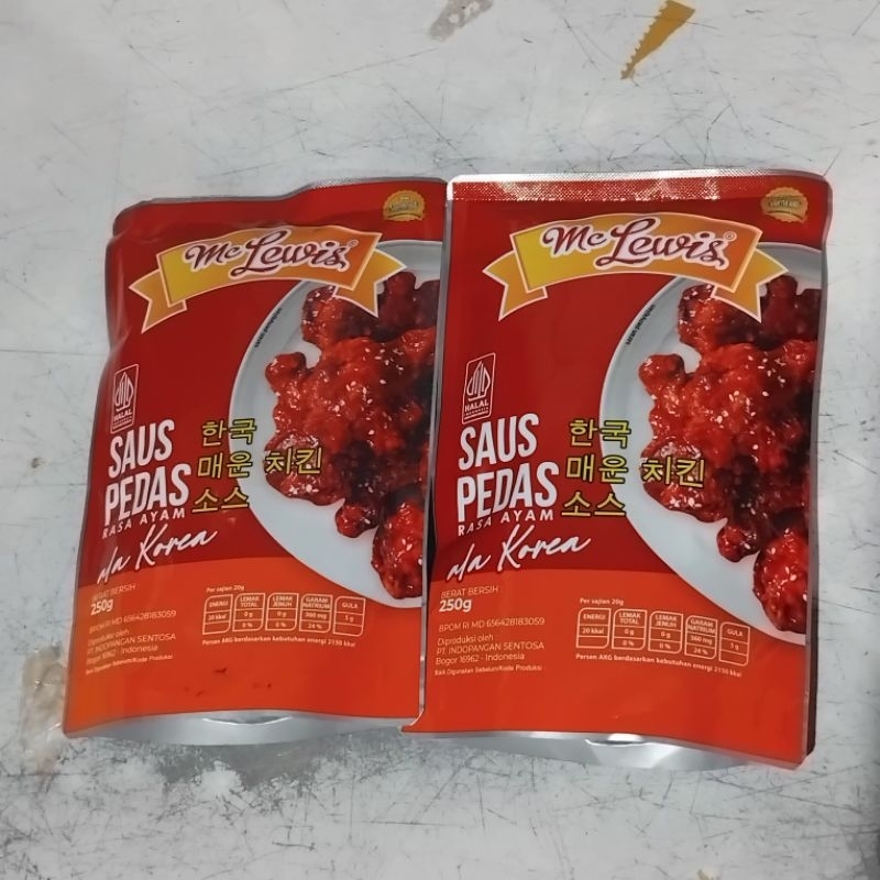 

Mc Lewis Saus Pedas Rasa Ayam Ala Korea 250g