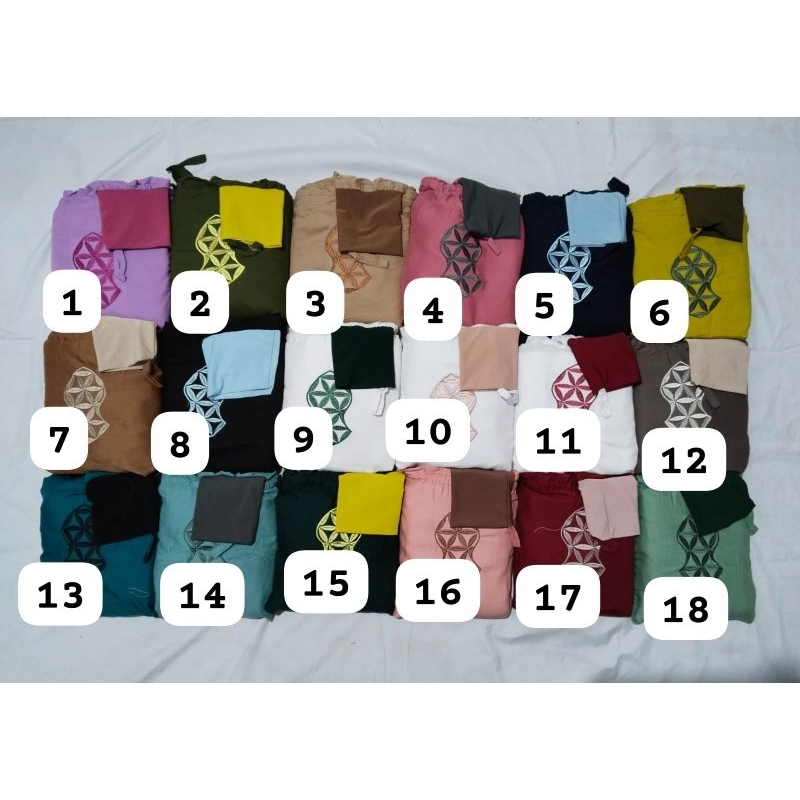 Mukena manset bordir terompa hd hadramaut terompah Hadramaud tarim yaman