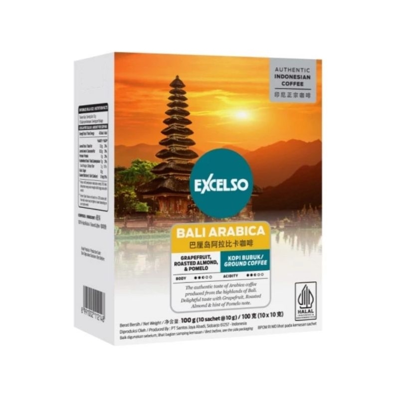 

Kopi Excelso Bali Arabica Bubuk isi 10 sachet