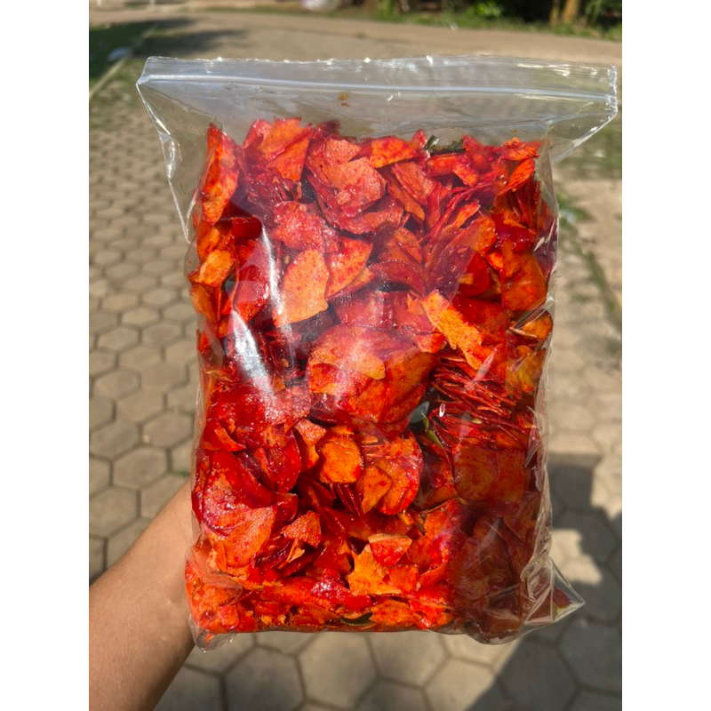 

Keripik singkong balado pedas manis 500 Gram