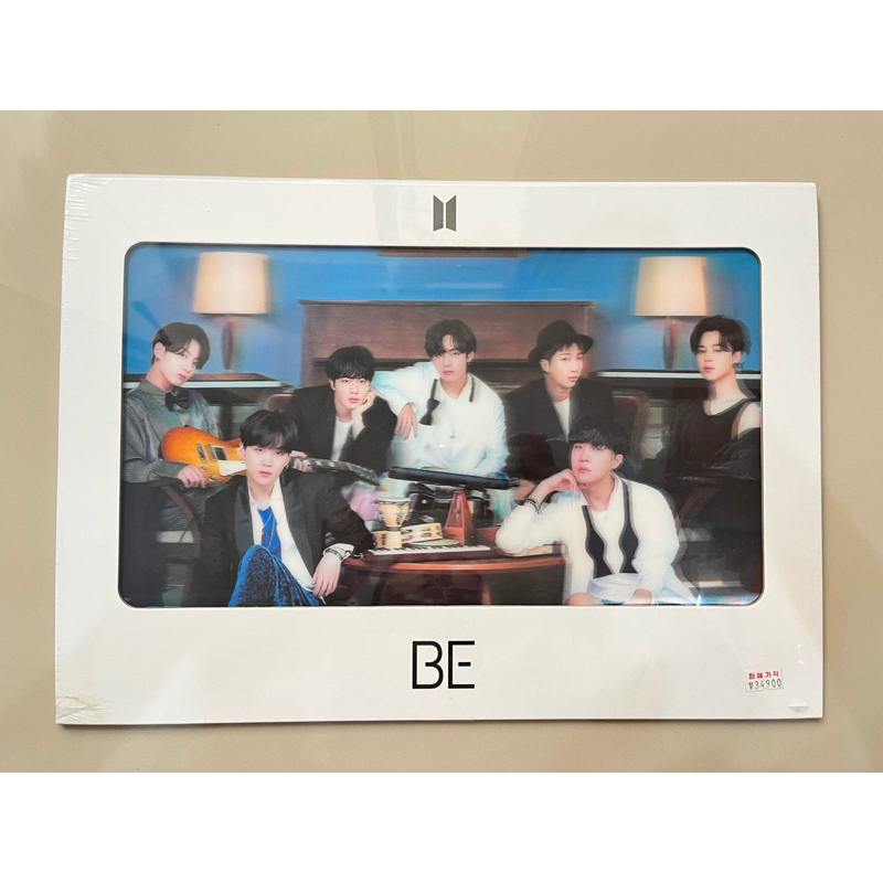 Sealed BTS BE Ver.1 3D Lenticular Photo Group. Original dan Good Condi