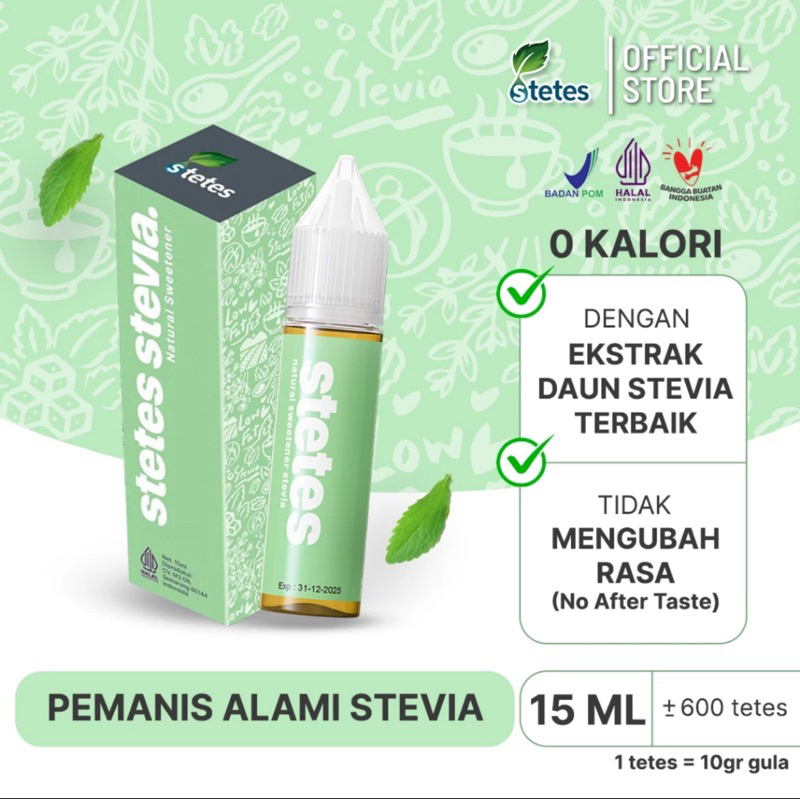 

STETES Stevia 15 ml - Natural Sweetener Stevia 15 ml