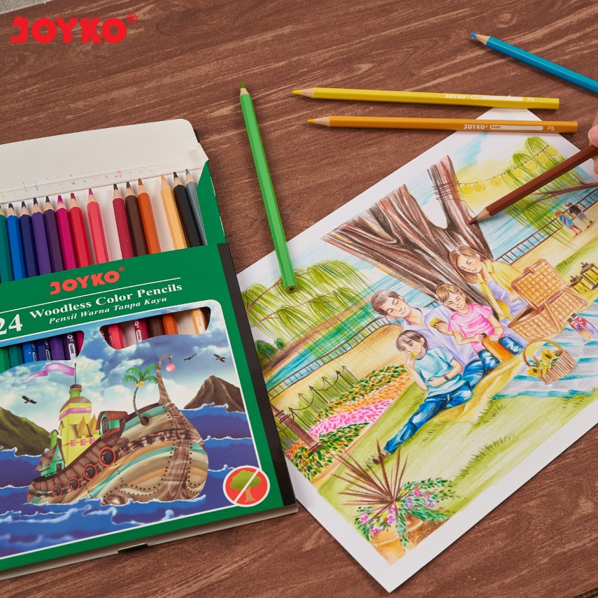 

Pensil Warna JOYKO Panjang 24 Joyko CP14 x B6R2