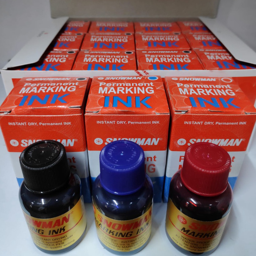 

LUSIN REFILL TINTA SPIDOL PERMANEN SNOWMAN ISI SPIDOL PERMANENT MIC o Q2M9