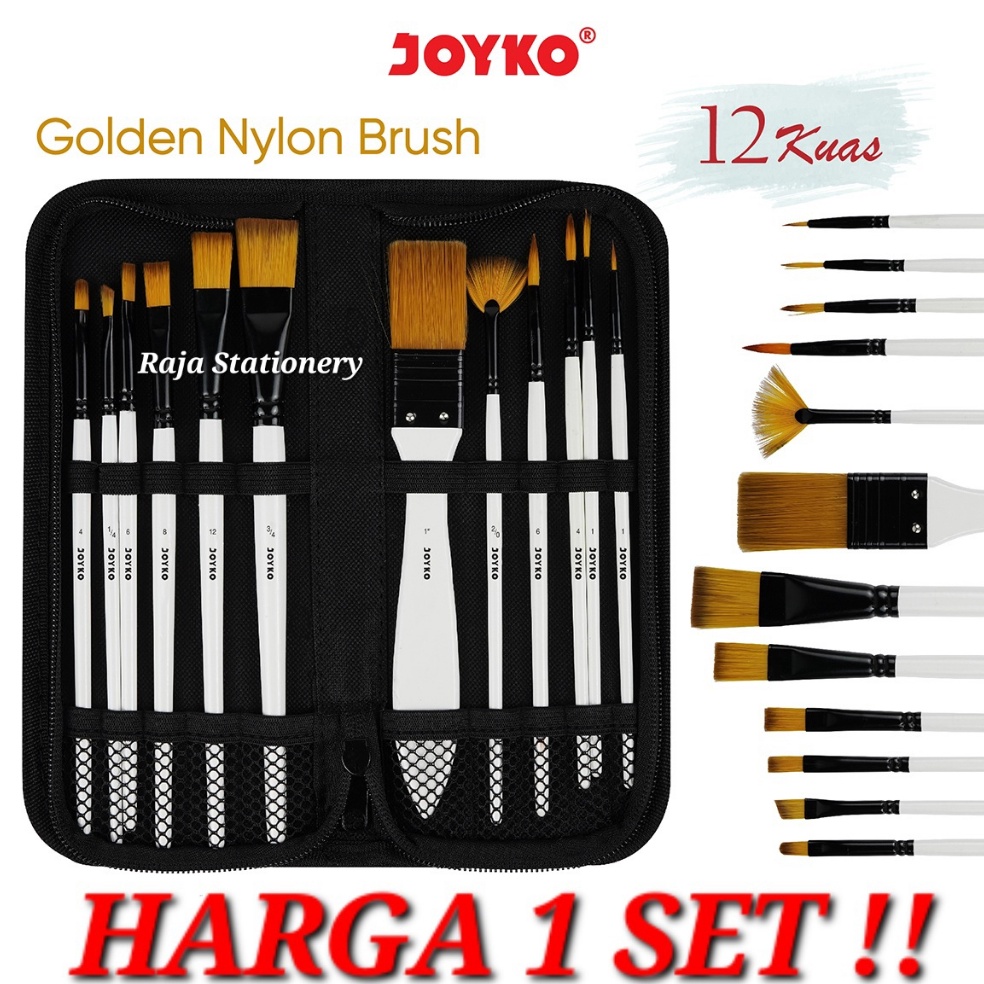 

Joyko Art Brush SET Set Kuas Lukis Cat Acrylic Watercolour BRS18 t L5Y2