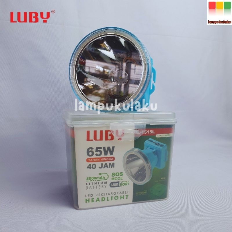 Senter Kepala Headlamp - Luby 1515L/1515/L-1515L Cahaya Putih dan Cahaya Kuning