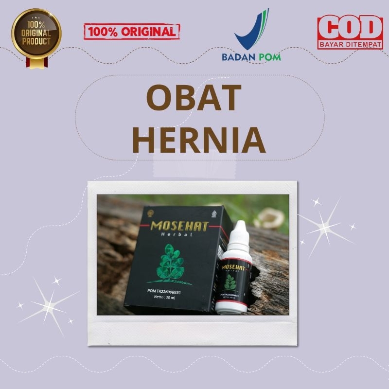 Mosehat Obat Herbal Hernia - Tetes Herbal BPOM untuk Hernia, Bisa COD